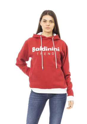Baldinini Trend Red Cotton Sweater - XL