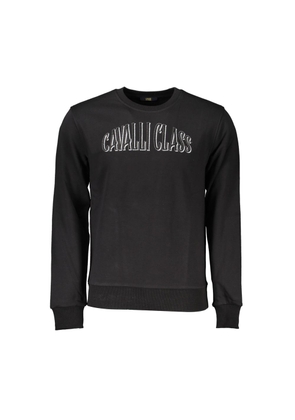 Black Cotton Men Sweater - XXL