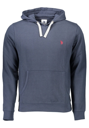 Blue Cotton Men Sweater - XL