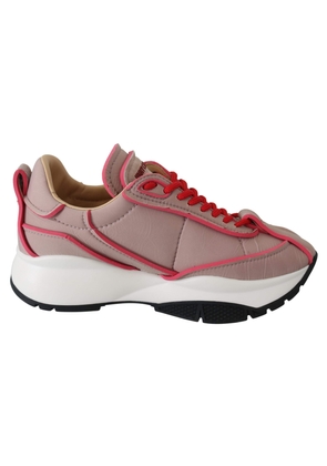 Jimmy Choo Ballet Pink and Red Raine Sneakers - EU35/US5