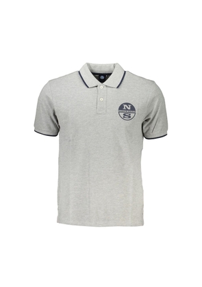 Brown Cotton Men Polo Shirt - S