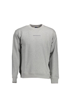 Gray Cotton Men Sweater - XXL