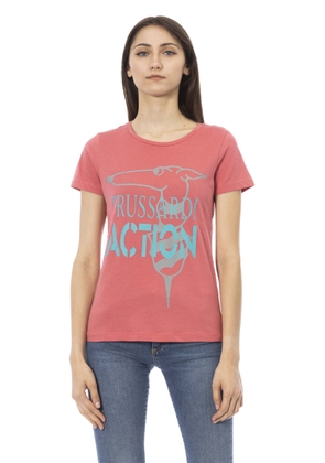 Trussardi Action Pink Cotton Tops & T-Shirt - L