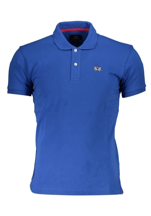 Slim Fit Embroidered Polo with Contrast Details - L