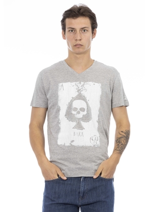 Trussardi Action Gray Cotton T-Shirt - 3XL