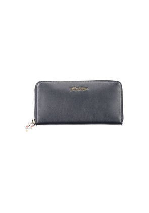 Blue Leather Women Wallet