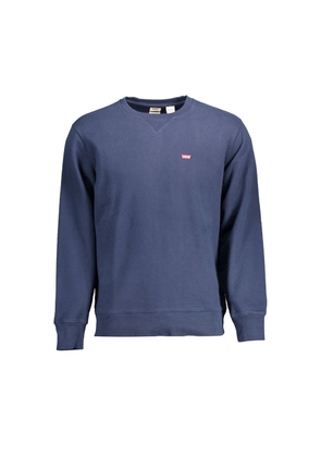 Blue Cotton Men Sweater - XL