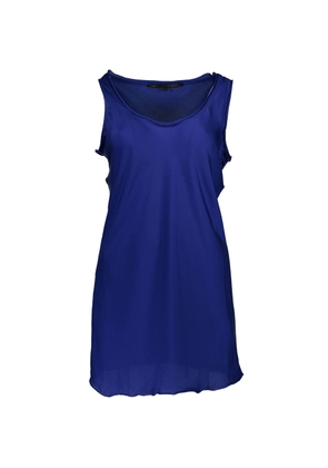 Blue Polyester Womens Tank Top - XS
