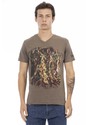Trussardi Action Brown Cotton T-Shirt - S