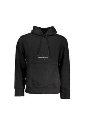 Black Cotton Men Sweater - XL