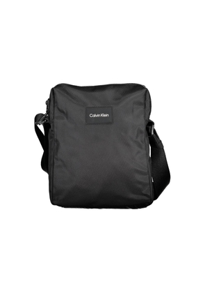 'Black Polyester Mens Shoulder Bag'