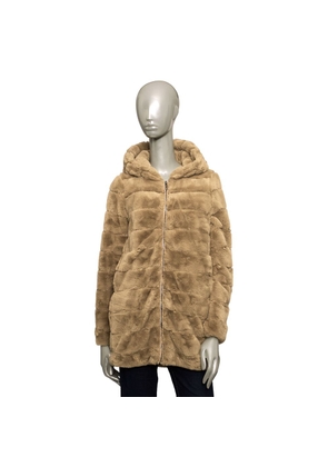 Beige Polyester Jackets & Coat - S
