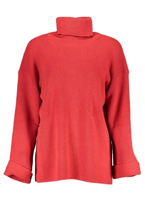 Elegant High Collar Wool Blend Sweater - XS