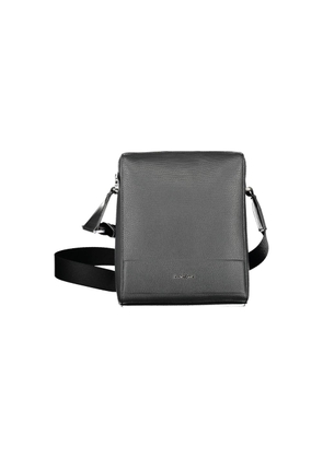 Black Polyester Mens Shoulder Bag