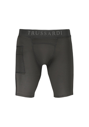 Trussardi Black Polyester Pant - S