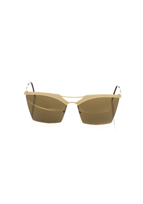 Frankie Morello Gold Metallic Fibre Sunglasses