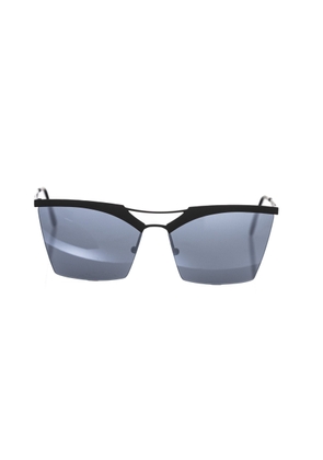 Frankie Morello Black Metallic Fibre Sunglasses