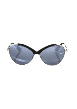 Frankie Morello Black Metallic Fibre Sunglasses