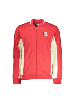 Elegant Long Sleeve Zip Sweatshirt in Pink - S