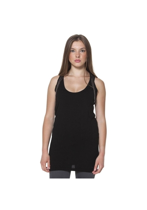 Black Polyester Unisex Tank - S