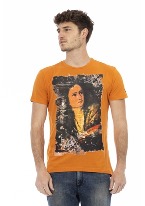 Trussardi Action Orange Cotton T-Shirt - S