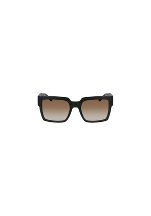 Brown Plastic Women Sunglass