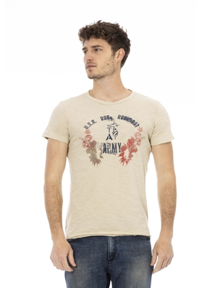 Trussardi Action Beige Cotton T-Shirt - L