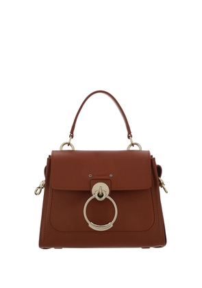 Chloé Brown Calf Leather Tess Handbag