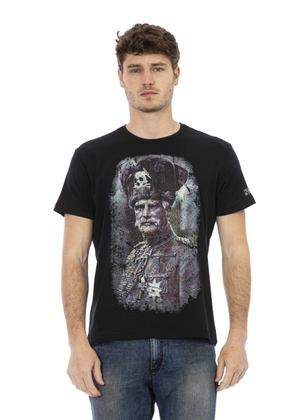 Trussardi Action Black Cotton T-Shirt - M