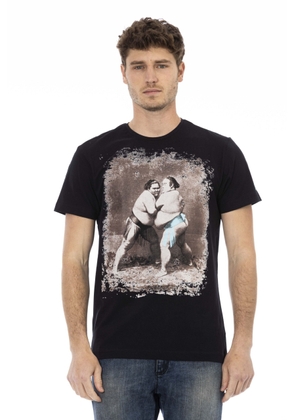 Trussardi Action Black Cotton T-Shirt - M