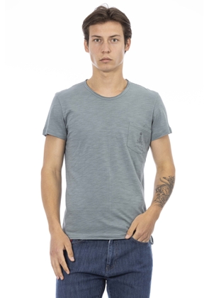 Trussardi Action Gray Cotton T-Shirt - XL