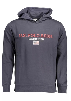 Blue Cotton Men Sweater - XL