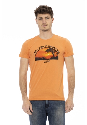 Trussardi Action Orange Cotton T-Shirt - M