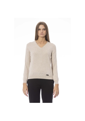 Baldinini Trend Beige Polyamide Sweater - S