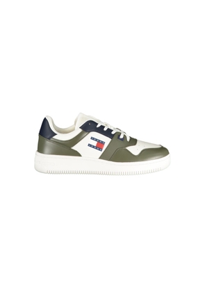 Green Leather Men Sneaker - EU40/US7