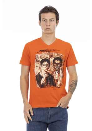Trussardi Action Orange Cotton T-Shirt - M