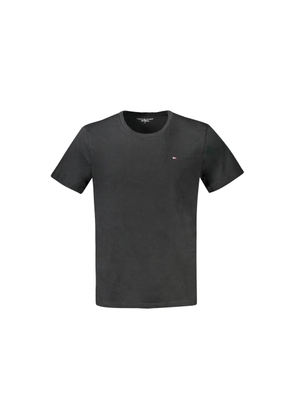 Black Cotton Men TShirt - S
