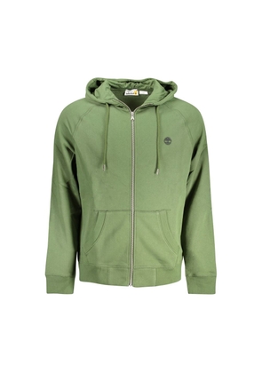 Green Cotton Men Sweater - S