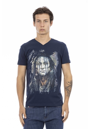 Trussardi Action Blue Cotton T-Shirt - M