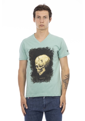 Trussardi Action Green Cotton T-Shirt - S