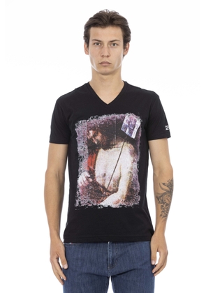 Trussardi Action Black Cotton T-Shirt - S