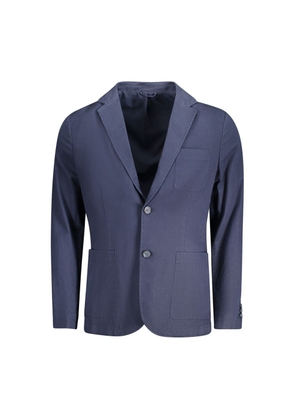 Blue Cotton Mens Jacket - S