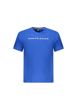 Blue Cotton Men TShirt - S