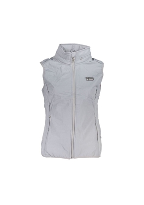 Gray Polyester Jackets & Coat - L