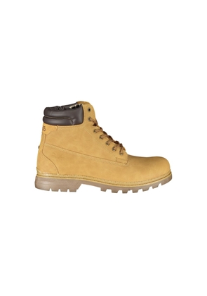 Vibrant Yellow Lace-Up Fashion Boots - EU41/US8
