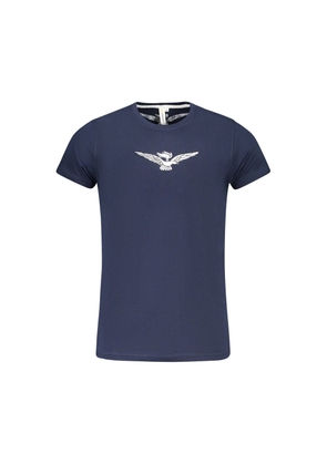 Blue Cotton T-Shirt - S