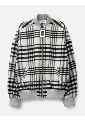 Plaid Bomber Jacket