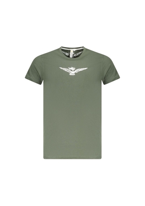 Green Cotton T-Shirt - S