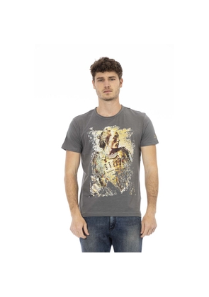 Trussardi Action Gray Cotton T-Shirt - M