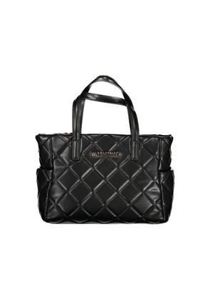Black Polyethylene Women Handbag